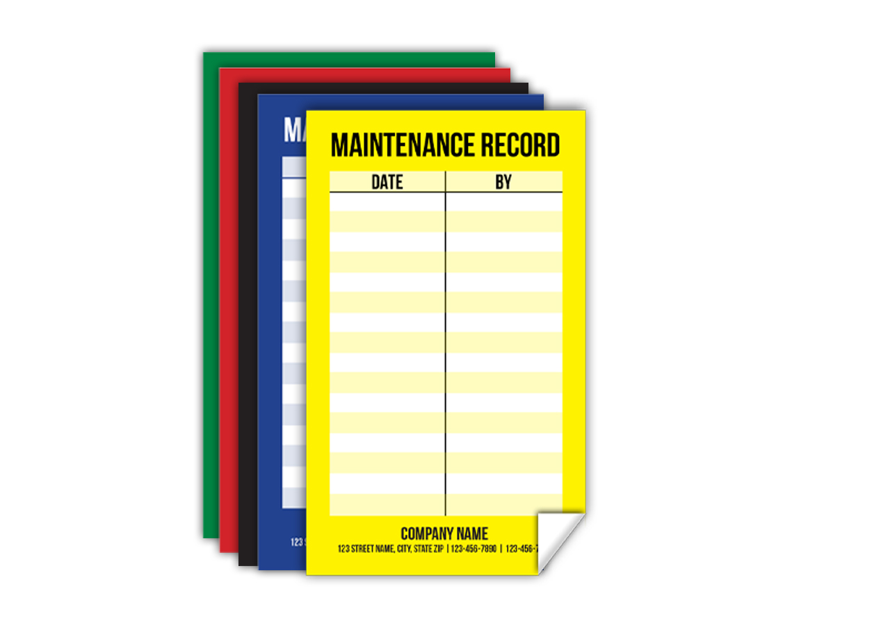 Custom Maintenance Record Labels