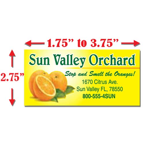 2.75 inch Full Color Labels 2.75 inch Full Color Labels