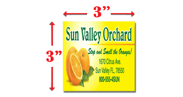 3 inch Full Color Labels 3 inch Full Color Labels