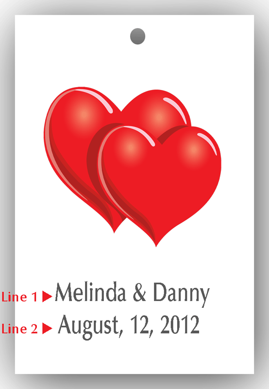 Tag for wedding favor Tag for wedding favor