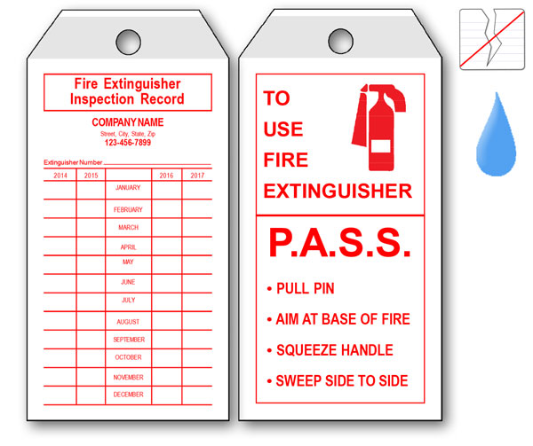 Fire Extinguisher Inspection Record Fire Extinguisher Inspection Record