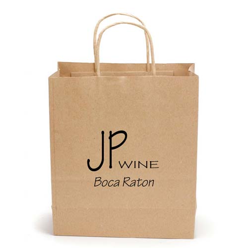 Personalized Brown Rose Paper Bag