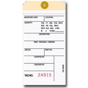 2 ply inventory tag