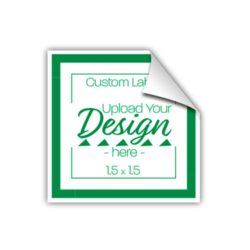Label 1.5 inches: Custom Printed One Color Labels