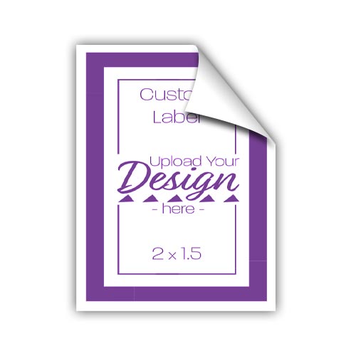 2x1 5 Inch Labels Custom Printed Labels With Your Design
