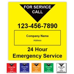 For Service Call Label - HVAC