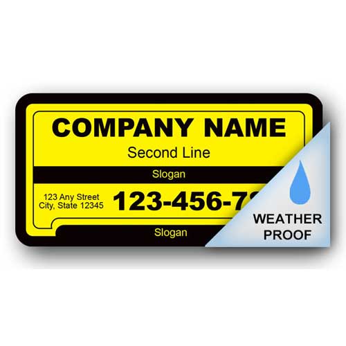 Weatherproof Locksmith Call Label