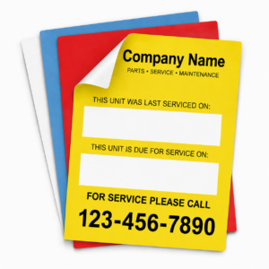 Mechanical Service Call Labels