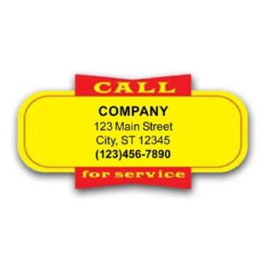 Call For Services Labels