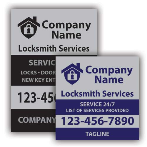 Silver Service Labels for Locksmiths