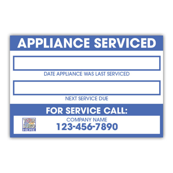 Appliance Serviced Label