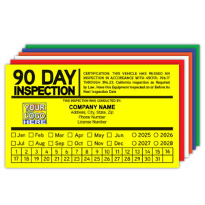 90 Day Inspection Label