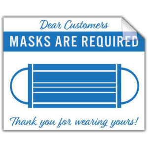 Masks are Required Window Decal